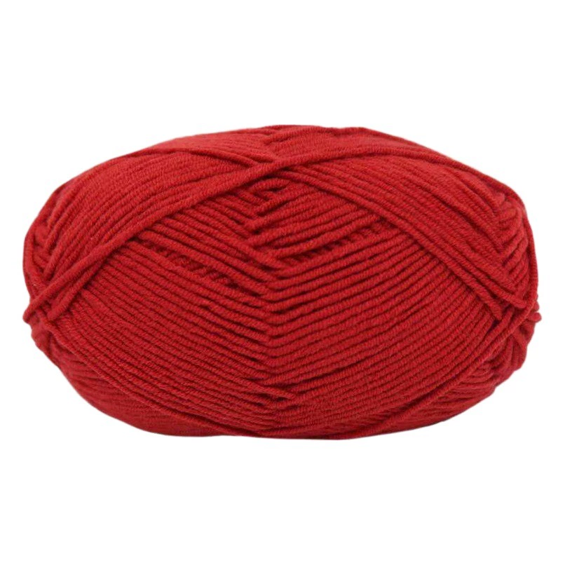 4-прядная чесаная кукла из хлопка и шерсти кукла ручной работы молочная хлопковая нить детская ручная вязка средней толщины молочный хлопок