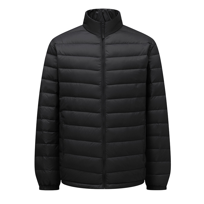 Youth and Middle-Aged Couple's Lightweight Winter Ultra-Light Short Stand Collar Versatile Casual Warm 90% Duck down Jacket