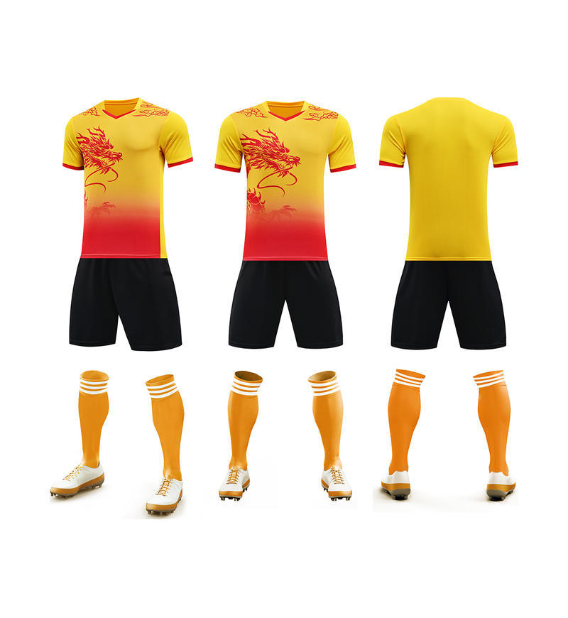 Trajes de fútbol trajes de entrenamiento con patrón de dragón mangas cortas 2025 nuevos trajes deportivos de carreras de barcos dragones