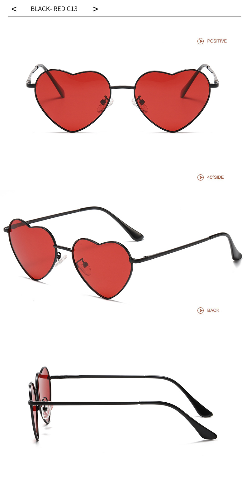 Sunglasses Classification Cute Fashion Sweetheart Shape Pc Special-shaped Mirror Full Frame Sunglasses