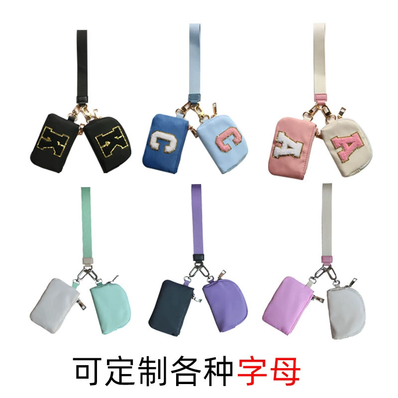 Handheld small wrist bag, fashionable nylon wallet, waterproof storage system, key bag, (Cross-border trading)