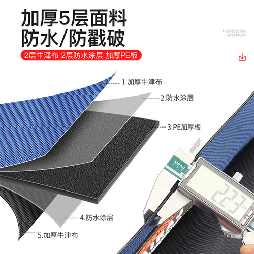 Arrizo Electrician Tool Bag Wholesale Multifunctional Large Portable Wear-Resistant Thickened Canvas Tool Bag Storage Bag