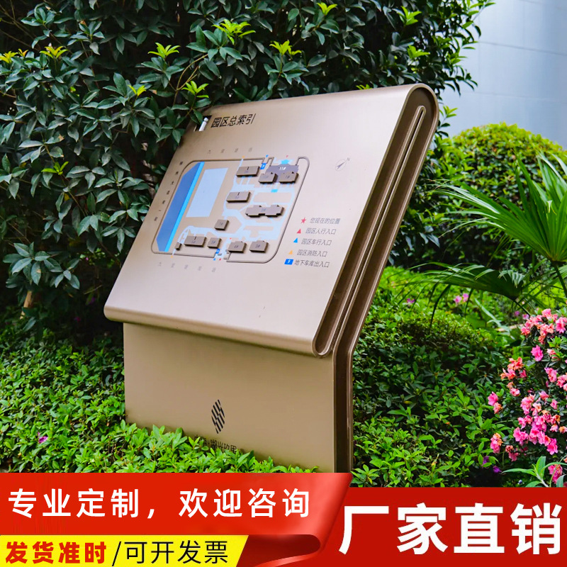 成都小区落地总平图导向台楼层索引牌指示牌商场医院展示牌导视牌