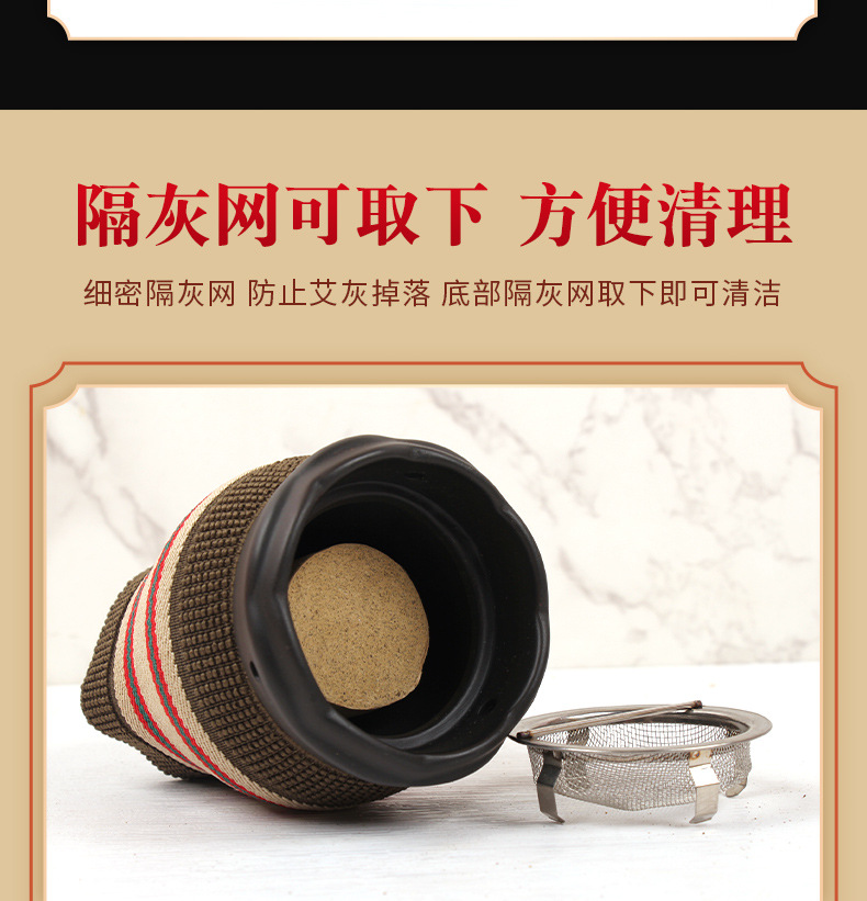 Handheld Fire Dragon Mug for Moxibustion and Gua Sha, Double-Layer Insulated Warm Compress Tool detail image 17