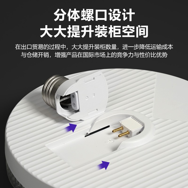 Nueva lámpara de cristal dividida led fuente de luz ahorro de energía protector de ojos e27 tornillo super brillante sala de estar dormitorio comedor lámpara LED