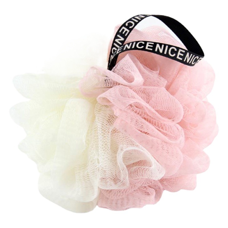 Bola de baño de doble pieza Bola de baño flor lindo estudiante tira hacia atrás Toalla de baño espuma neta en stock entrega al por mayor