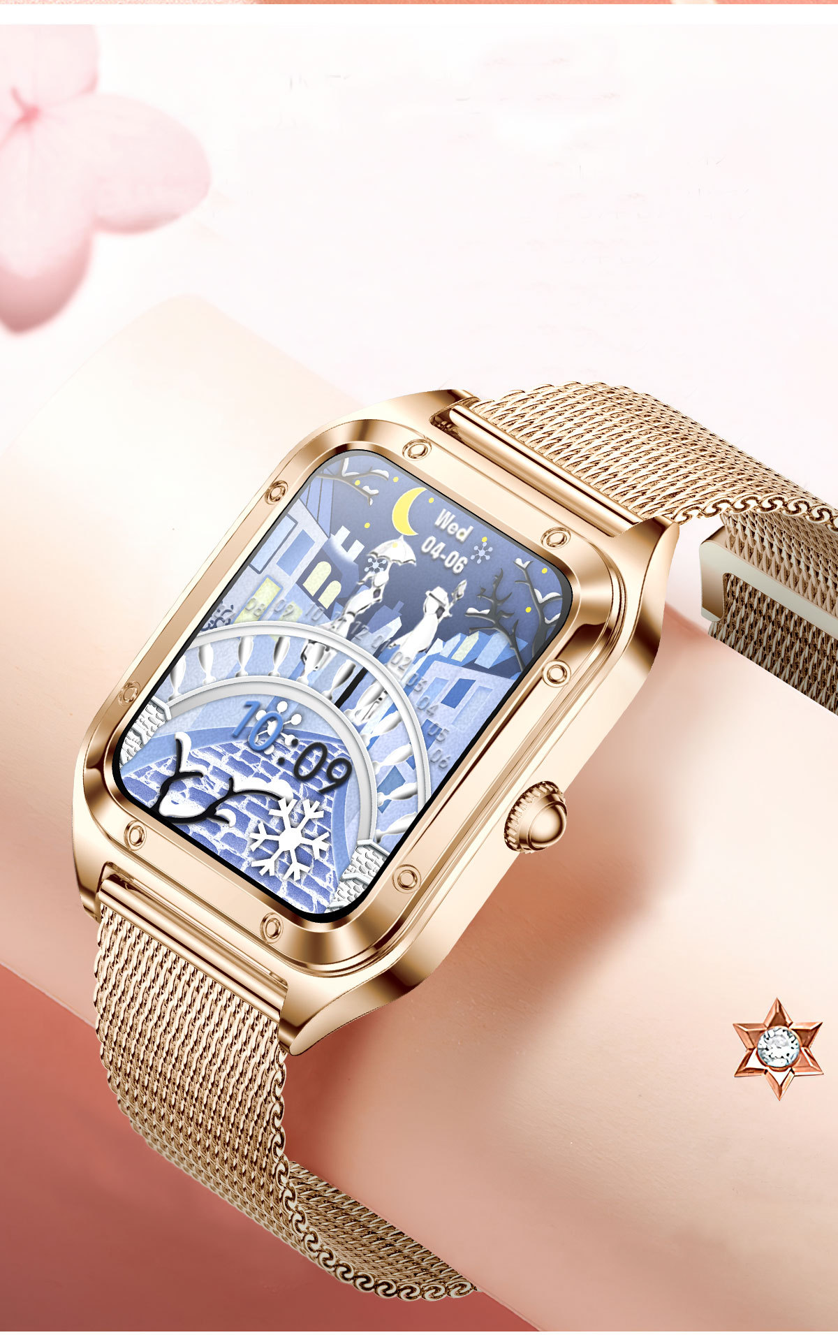 Smartwatch Unisex Multifunctional Bluetooth Waterproof Fashion_voghion.com