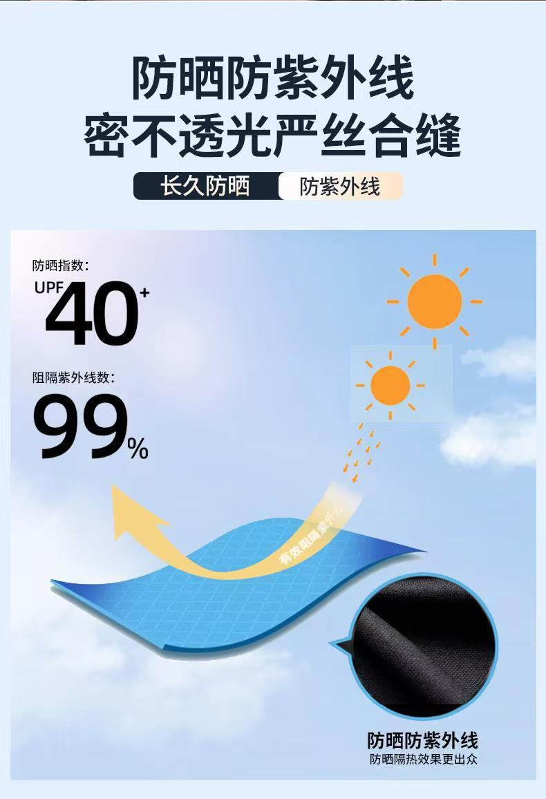 Universal car sunshade curtain for window protection, sun protection, heat insulation, and privacy, with caliper track embedded design