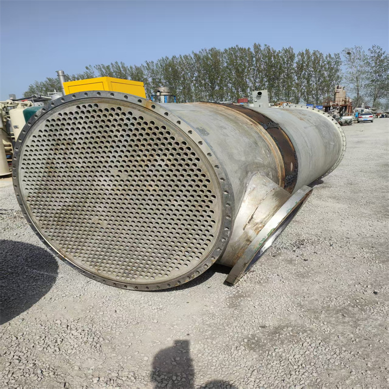 二手冷凝器 不锈钢钛材列管换热器 工业效体加热设备100到500平方