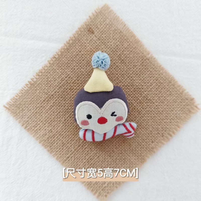 韓国版の新しい子供の漫画生地コサージュ小動物ブローチ甘くてかわいいクマウサギ綿入りアクセサリー女性用|undefined