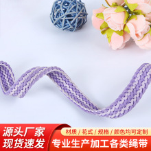 厂家供应1cm条纹编织带涤纶材质间点织带服装饰品箱包辅料跳点带