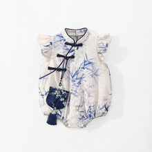 新款婴儿衣服夏装薄款婴幼儿包屁衣女宝宝连体衣国风哈衣夏季批发