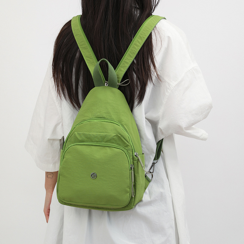 Zaino piccolo da donna 2025, nuovo zaino casual alla moda in tessuto Oxford, multifunzionale, leggero, da viaggio, a tre scopi, borsa per il seno_voghion.com