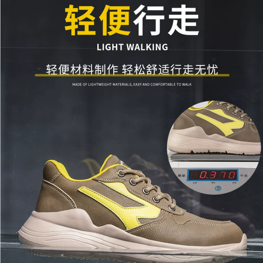 Универсальные новые водонепроницаемые легкие защитные ботинки для мужчин, удобные рабочие ботинки для стройплощадки, зимние рабочие ботинки с мягкой подошвой для защиты труда.