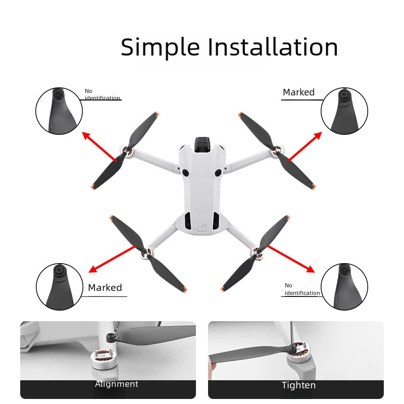 Подходит для пропеллеров DJI MINI 4 PRO мини-лопасть крыло вертолета дрон 6030 аксессуары