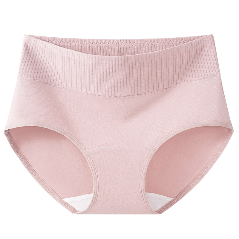 Ropa interior de cintura alta de algodón peinado entrepierna antibacteriana, ropa interior de levantamiento de cadera y abdomen, calzoncillos cómodos, transpirables y agradables para la piel