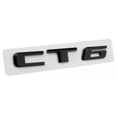 silver rear emblem, Car logo - standard-ct6-glossy-black