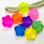 荧光色磨砂手工大孔散珠