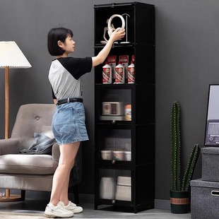 Living Room Wine Cabinet Wall Storage Cabinet Display High-End Integrated Cabinet Red Wine Display Cabinet Small Display Cabinet Home Wall