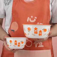 Wholesale Moving Set Tableware Set Moving Home Ceramic Gift Bowl and Chopsticks Plate Combination Creative Fresh and Clean Dining