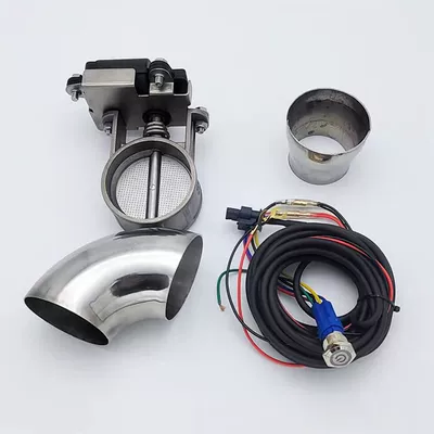 Motorcycle Exhaust Pipe Valve Modification Digital Valve Exhaust Controller Remote Control Switch Exhaust Valve Sound (Exhaust pipe) - manual-switch-three-pin-electric-valve-set-51-valve-body