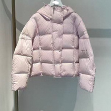 MM商场同款2025冬季新款保暖御寒百搭连帽面包羽绒服女1GA380251Q