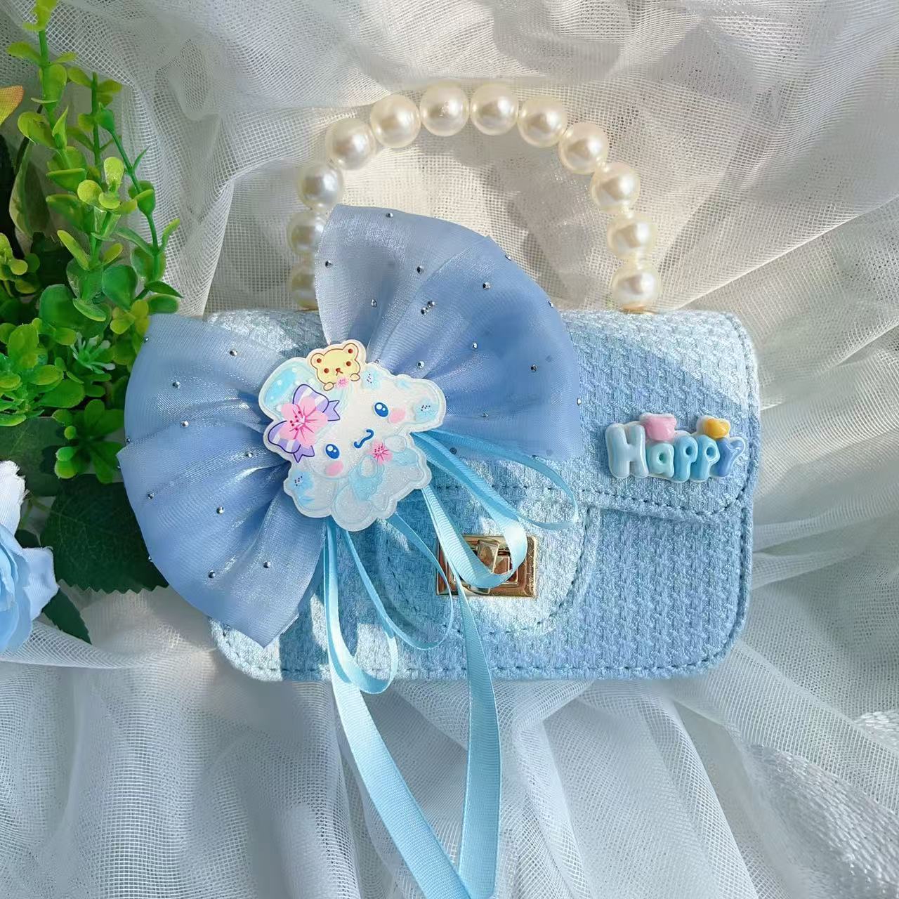 Nuevo tipo de bolsos para niños, bolsos de moda, bolsos de princesa de viento, bolsos portátiles lindos para chicas, bolsos de red para bebés.