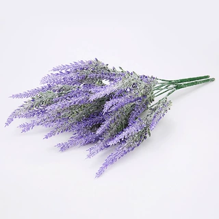 仿真绿植植绒薰衣草 庭院花坛花箱插花装饰假花麦穗花园林造景