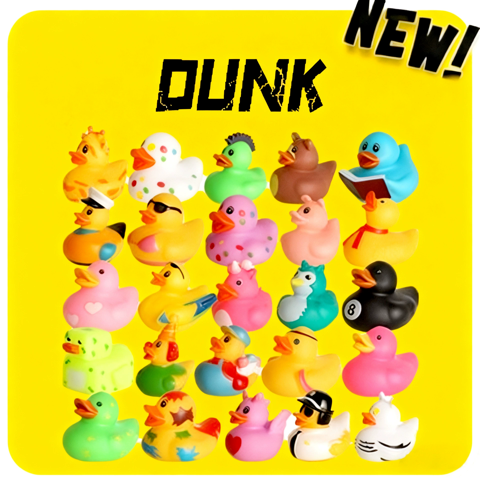 Трансграничные новые взрывные эмалированные маленькие желтые утиные игрушки играют в воде