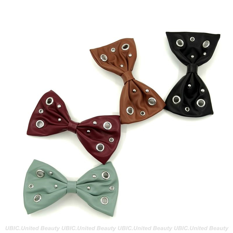 BA250801-PU皮14.5x8.5cm朋克混搭钉扣蝴蝶