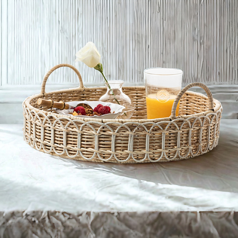 Los fabricantes venden al por mayor cestas tejidas a mano para el hogar, almacenamiento de mesa, cestas de frutas, marco de almacenamiento, acabado de artículos diversos, cestas de almacenamiento de ratán
