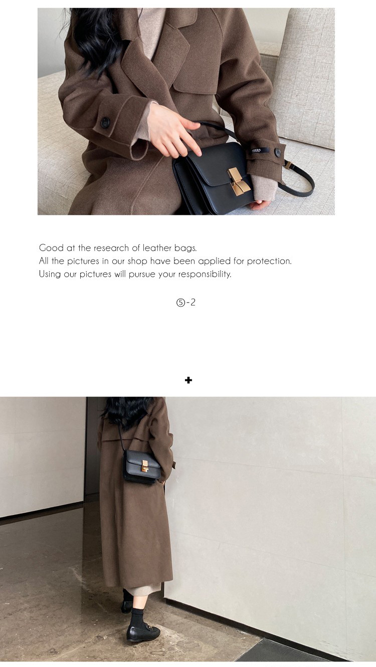 Premium Tofu for Women 2024 New Genuine Leather Women's Box Small Square Toothpaste Pattern Cowhide Shoulder Bag_voghion.com