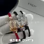 镶钻情侣款男女18k手镯