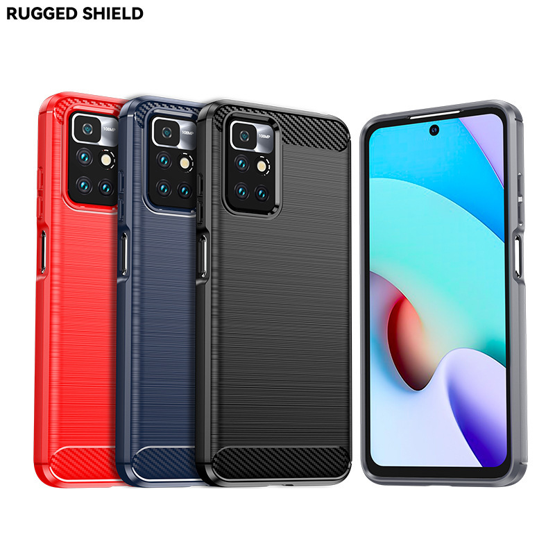 Suitable for Redmi 10/10Prime Mobile Phone Case, 10X/Pro Anti-Fall Protective Cover, Silicone Soft Shell Cover with Magnetic Attraction, in Stock