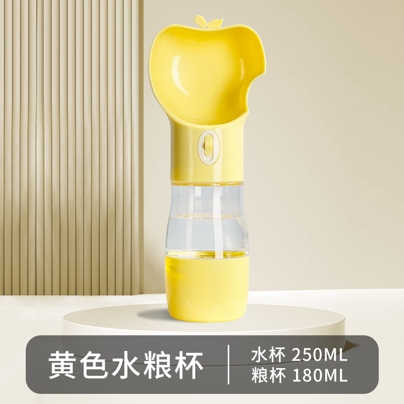 Pet walking taza al aire libre perro fuera de viaje portátil perro tazón de agua de gran capacidad taza de comida al por mayor