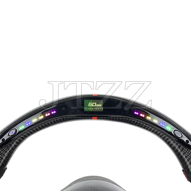 Suitable for Mercedes-Benz AMG W205 W204 old change new LED suede carbon fiber steering wheel