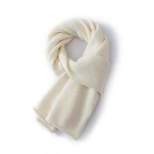 Merino Pure Wool Scarf 7-pin Thickened Knitted Wool Scarf Parent-child/Couple Winter Warm All-match Simple