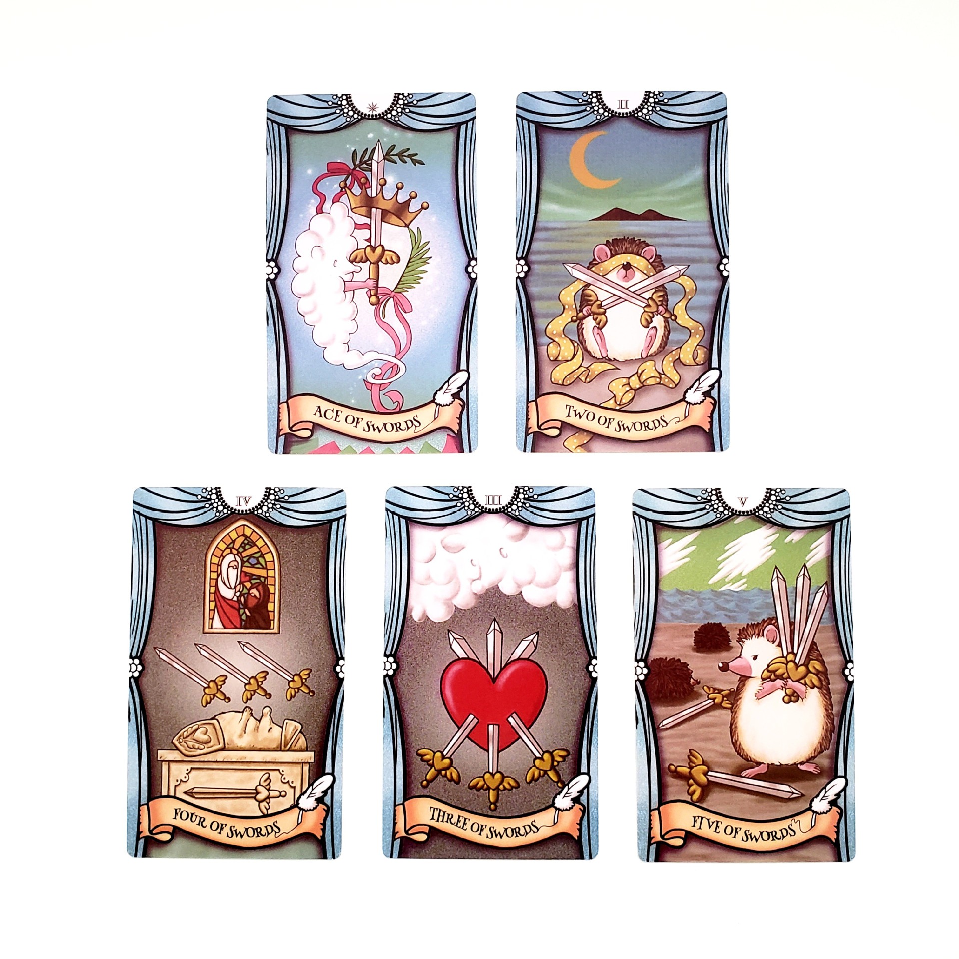 Hedgehog Tarot Board Game For Party Fun_voghion.com