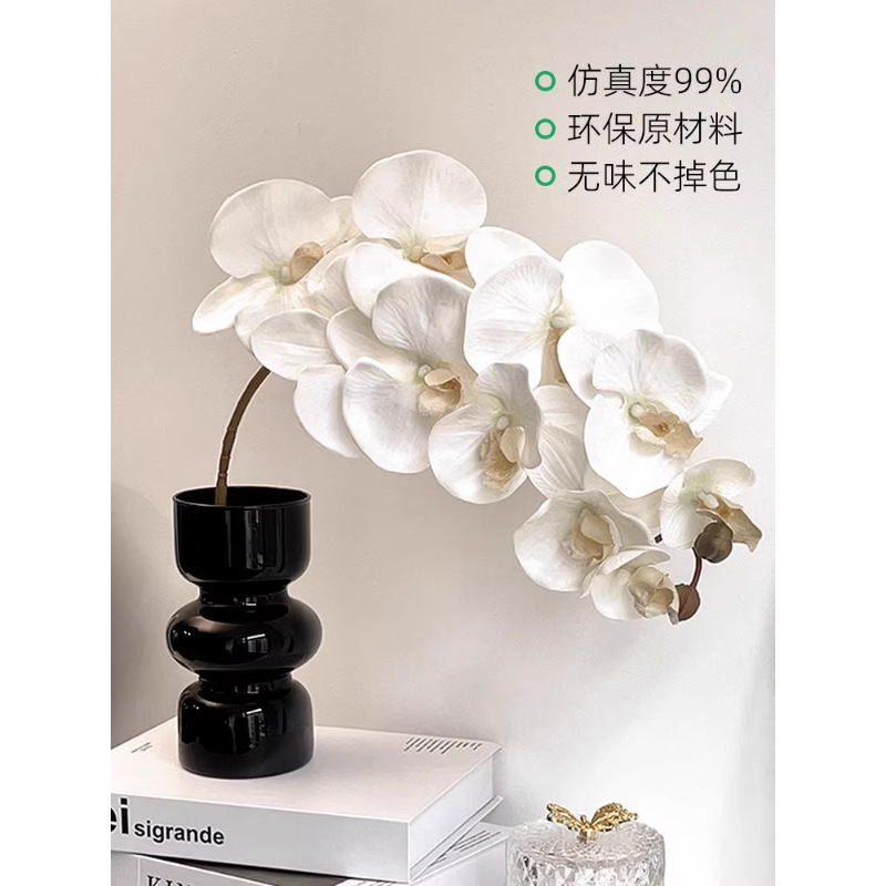 artificial phalaenopsis fake/artificial flower home wedding flower arrangement high-end floral orchid wedding decoration feel silk flower