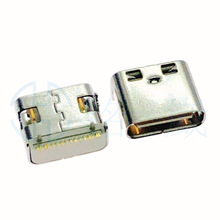 ���z16Pin�����NƬL=7.35mmĸ��Type-C�B������ɫ�zо7.4�Lusb