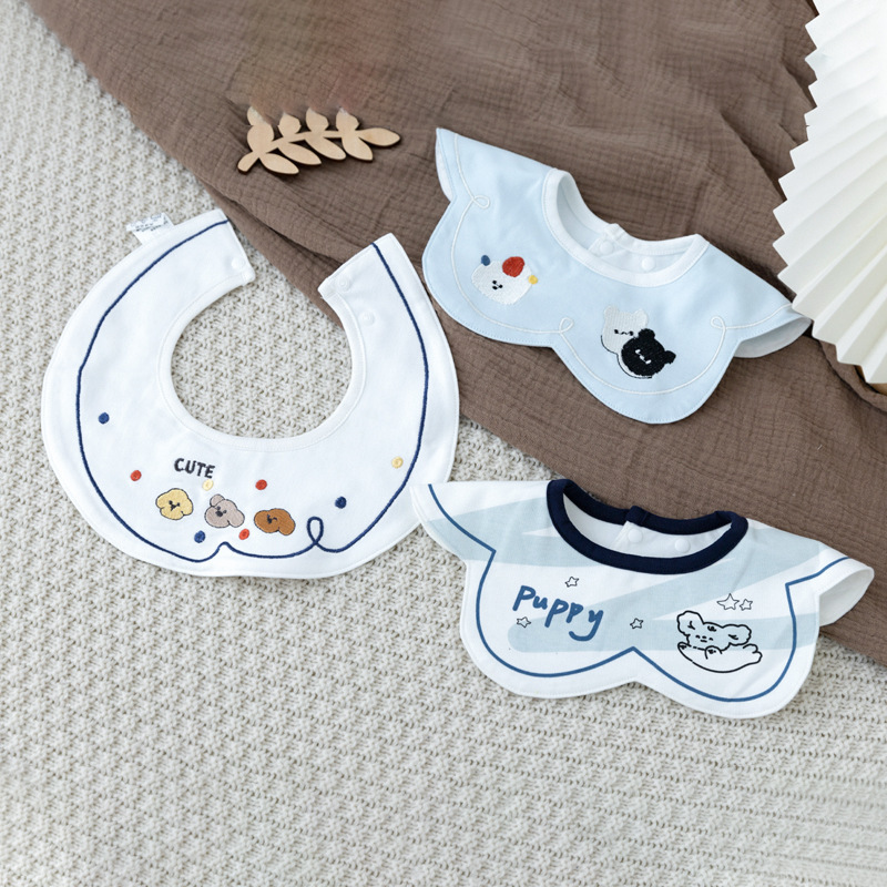 Baby Waterproof Bib, Pure Cotton Saliva Towel, Newborn 360-Degree Rotating Waterproof Feeding Bib Baby Waterproof Bib, Pure Cotton Saliva Towel, Newborn 360-Degree Rotating Waterproof Feeding Bib