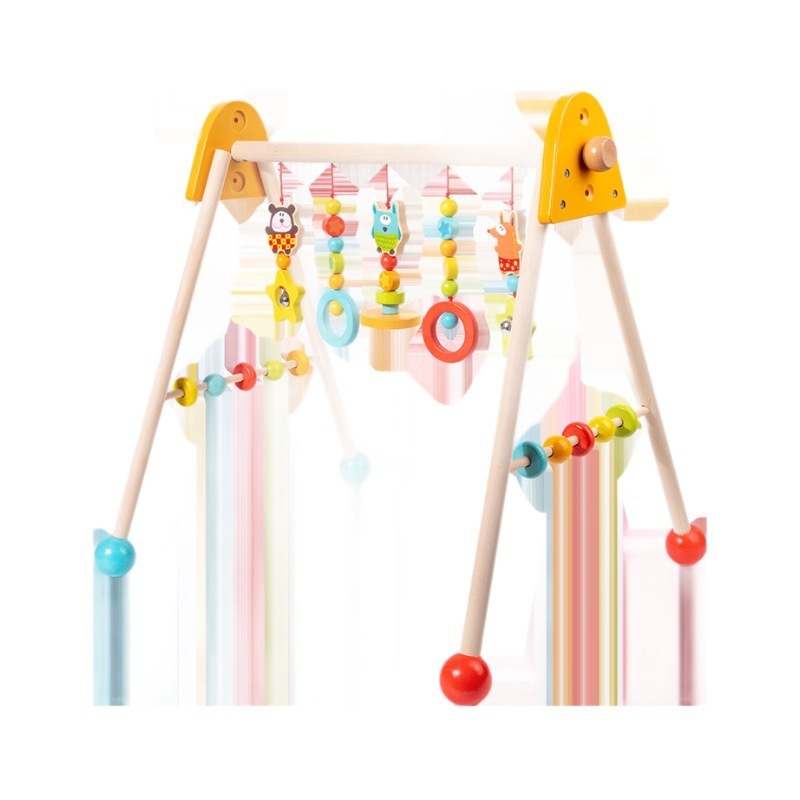 クロスボーダー木製ベビーフィットネススタンド装飾品リングエクササイズスタンドトレーニングハンドグリップ幼児運動体力と免疫力を強化|undefined