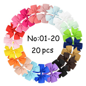 Amazon Comercio exterior hecho a mano del bebé cola de golondrina en forma de V costilla cinta arco horquilla accesorios para el cabello de los niños tocado 564 image 8