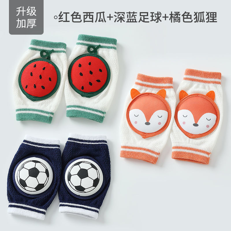 Cubierta de la almohadilla de la rodilla para niños bebé gateando niño infantil resistente a la caída para caminar engrosado verano codo pad niños niñas medianas y grandes