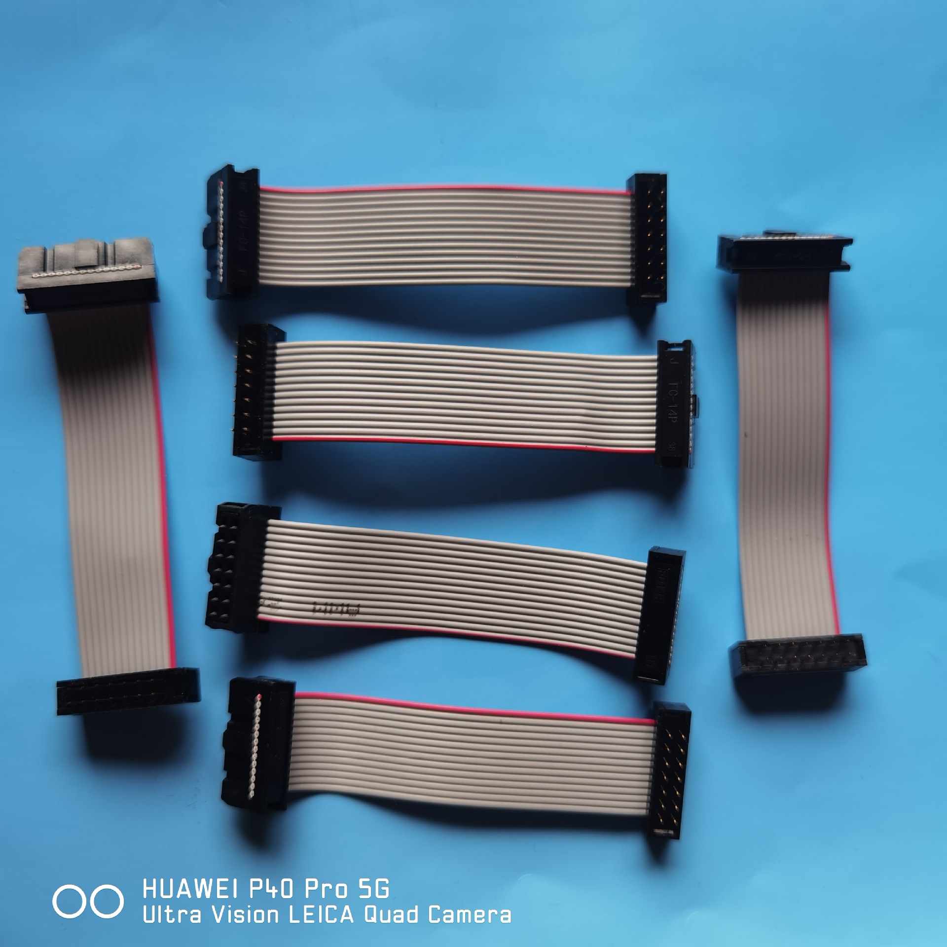 IDC14P灰排线 间距2.54MM FC2*7P连接排线 2651灰排线LED屏扁平线