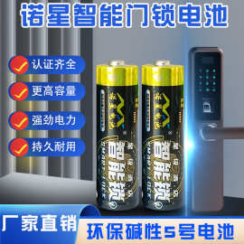诺星5号高容量碱性电池19年老品牌诺星 智能锁电池大容量2800MAH