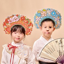 母亲节创意簪花头饰diy儿童制作材料包幼儿园发箍装饰花帽子