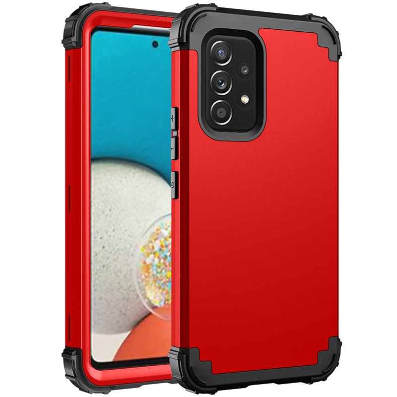 适用三星A33 a53硅胶PC三合一全包防摔手机壳A73防震保护壳现货