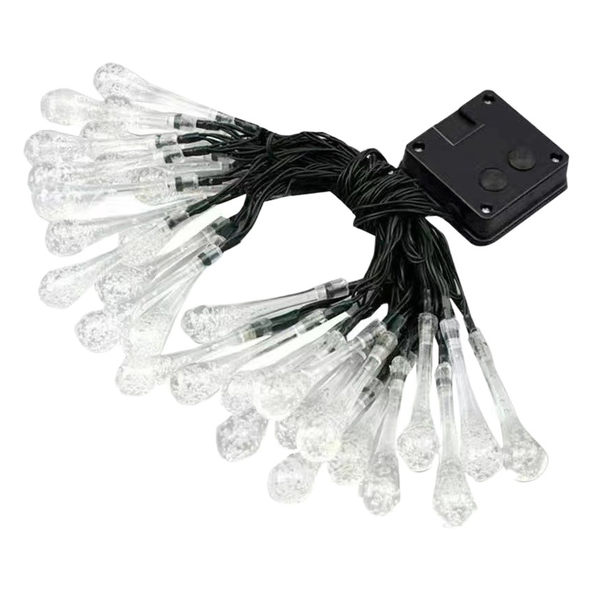 Amazon transfronterizo llevó la bola de la burbuja impermeable al aire libre Cadena de luz vacaciones patio decorativo luz de color luz solar Cadena de luz