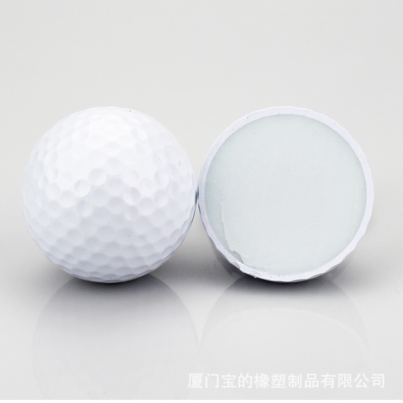 厂家批发 高尔夫球 双层练习球golf两层空白球可定制加logo 现货